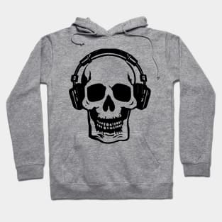 Skull with headphones Hoodie